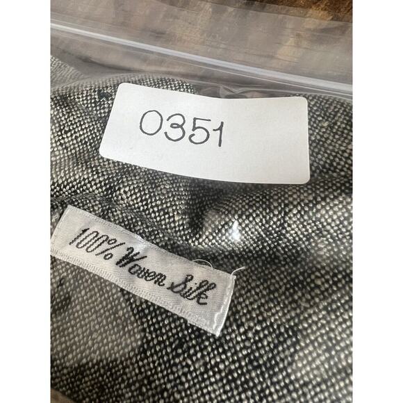 VINTAGE + ANN MAY Woven Silk Blazer Womens Sz 10 Quiet Luxury Old Money Career - Picture 7 of 8